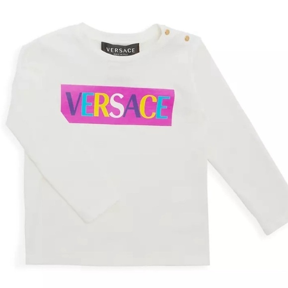 Versace kids logo cotton tshirt top NWT - Picture 1 of 5